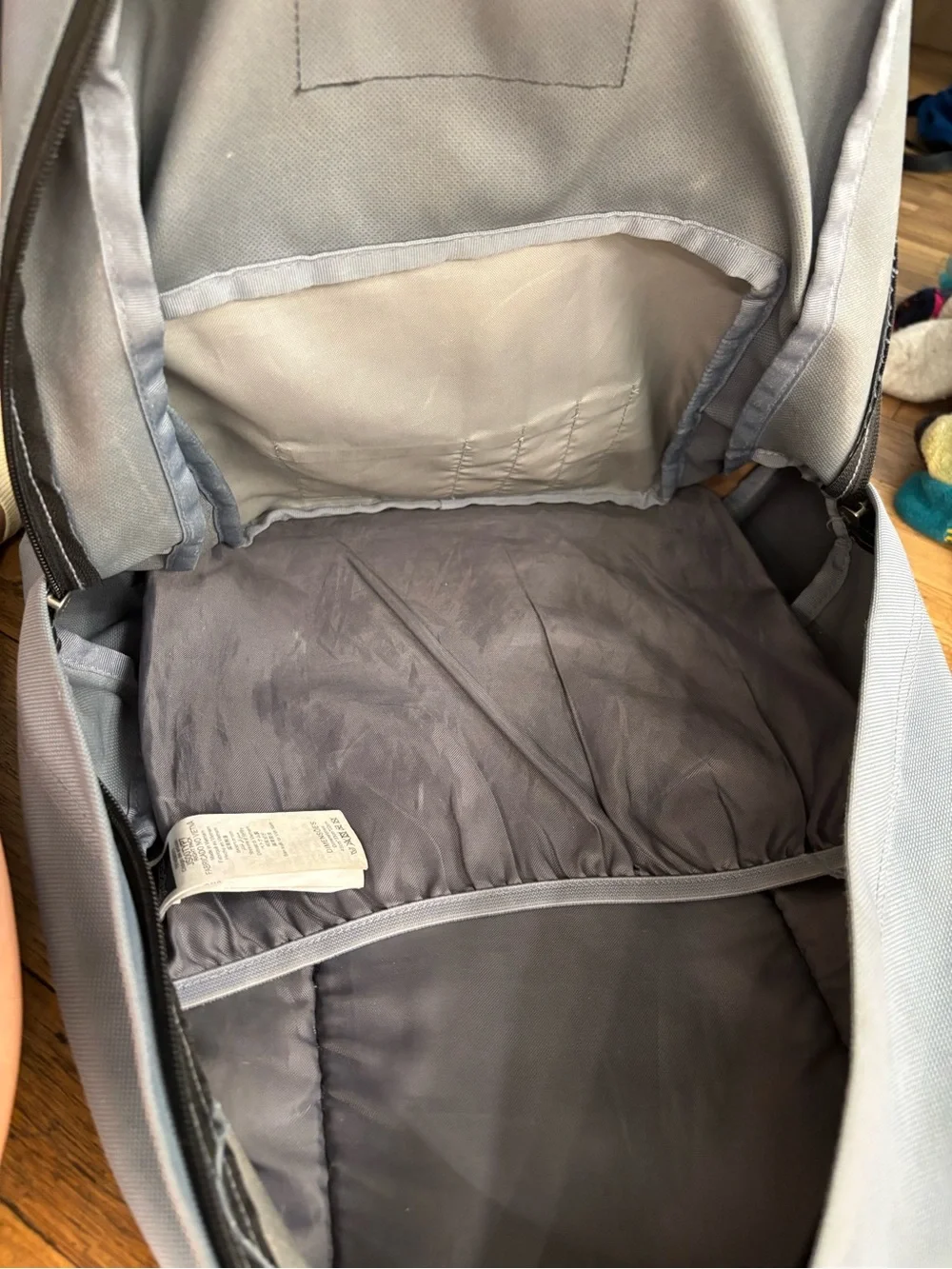 Jansport Gray Casual Backpack with Front Pockets